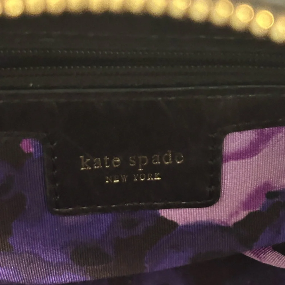 Kate Spade NEW YORK Savona Malea Black Structured Design tote as is